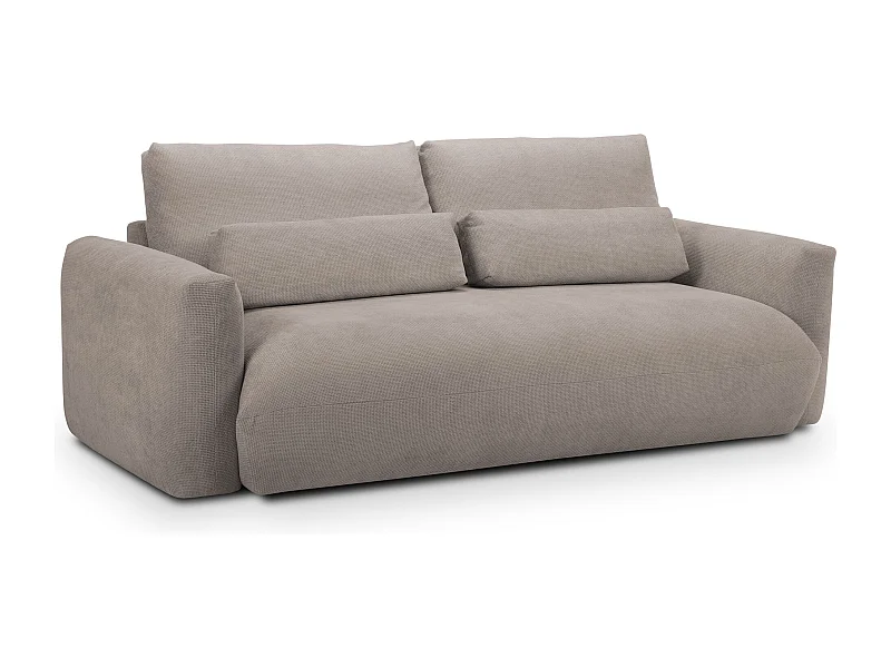 3-Sitzer Sofa - Chenille - Dunkelbeige - MIKI