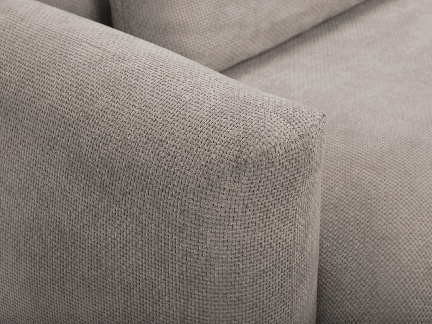 Canapé 3 places en tissu chenille - beige foncé - MIKI