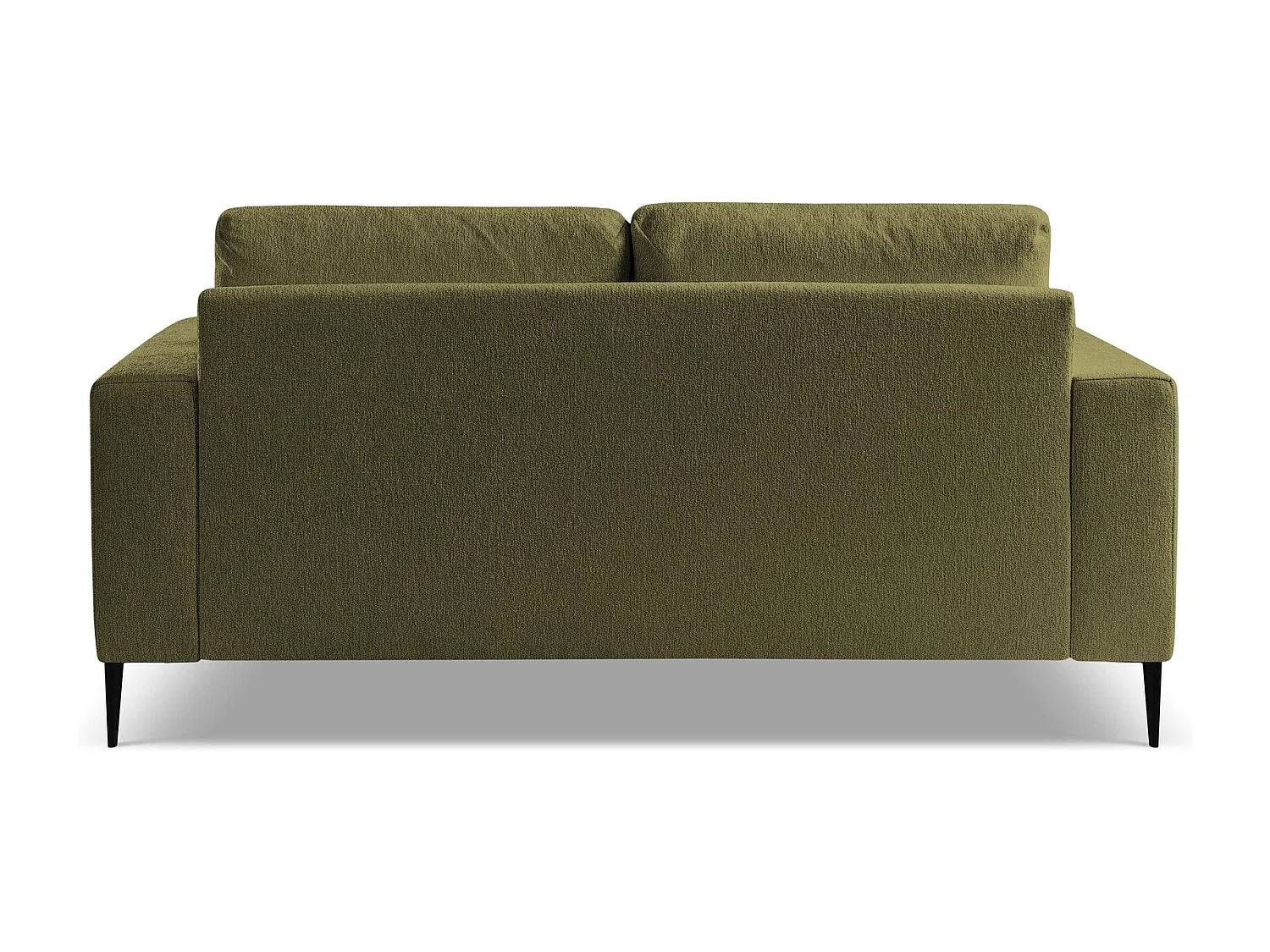 Canapé 2 places en tissu chenille - olive - AKALA