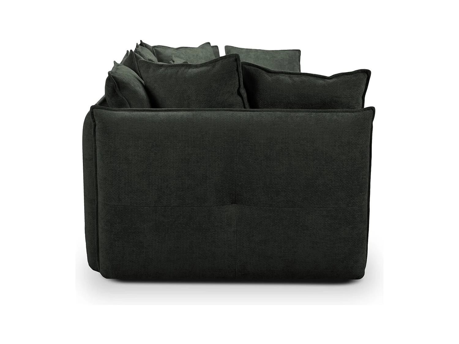 Canapé 3 places en tissu chenille - vert - NANA