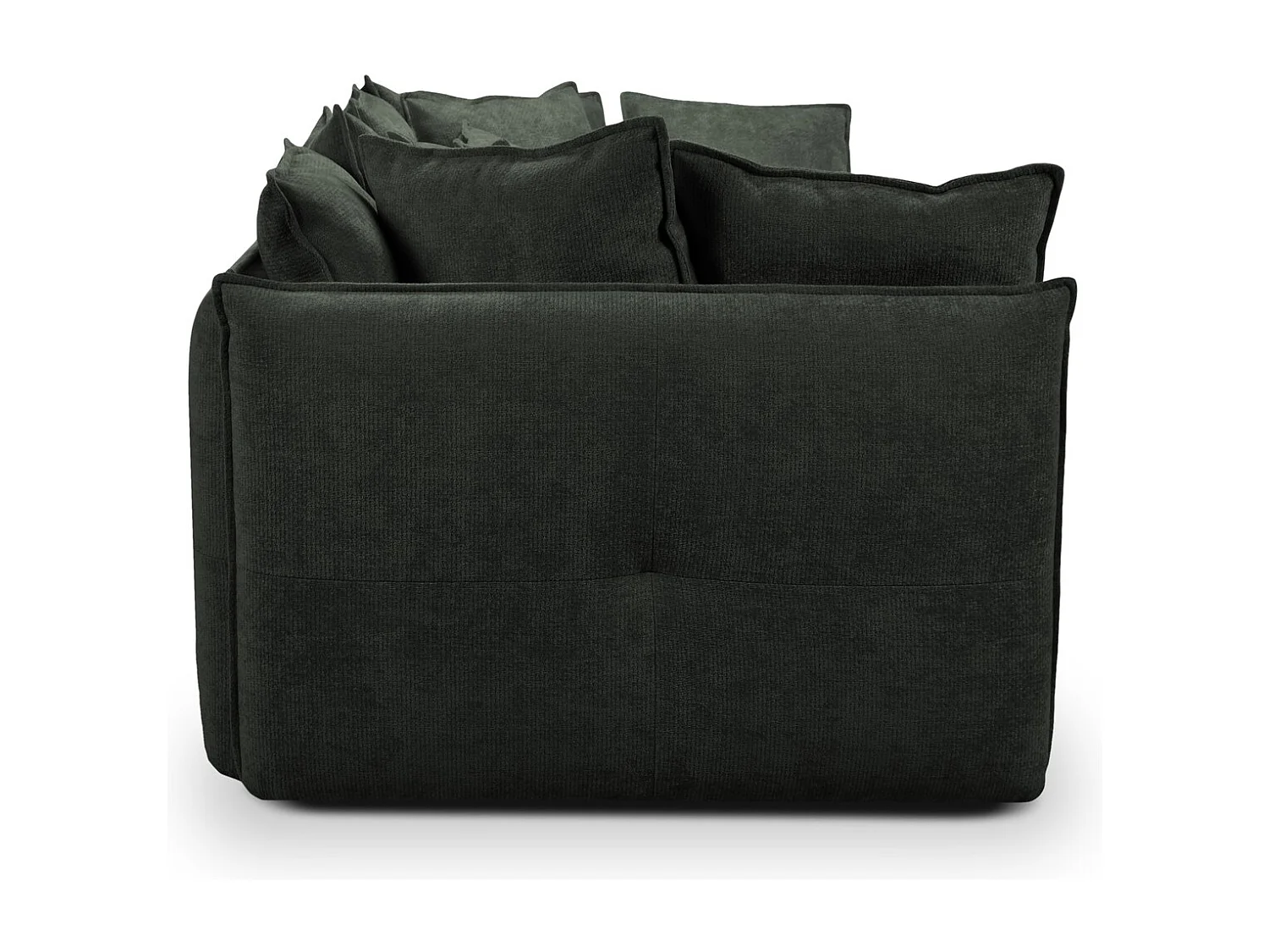 Canapé 3 places en tissu chenille - vert - NANA