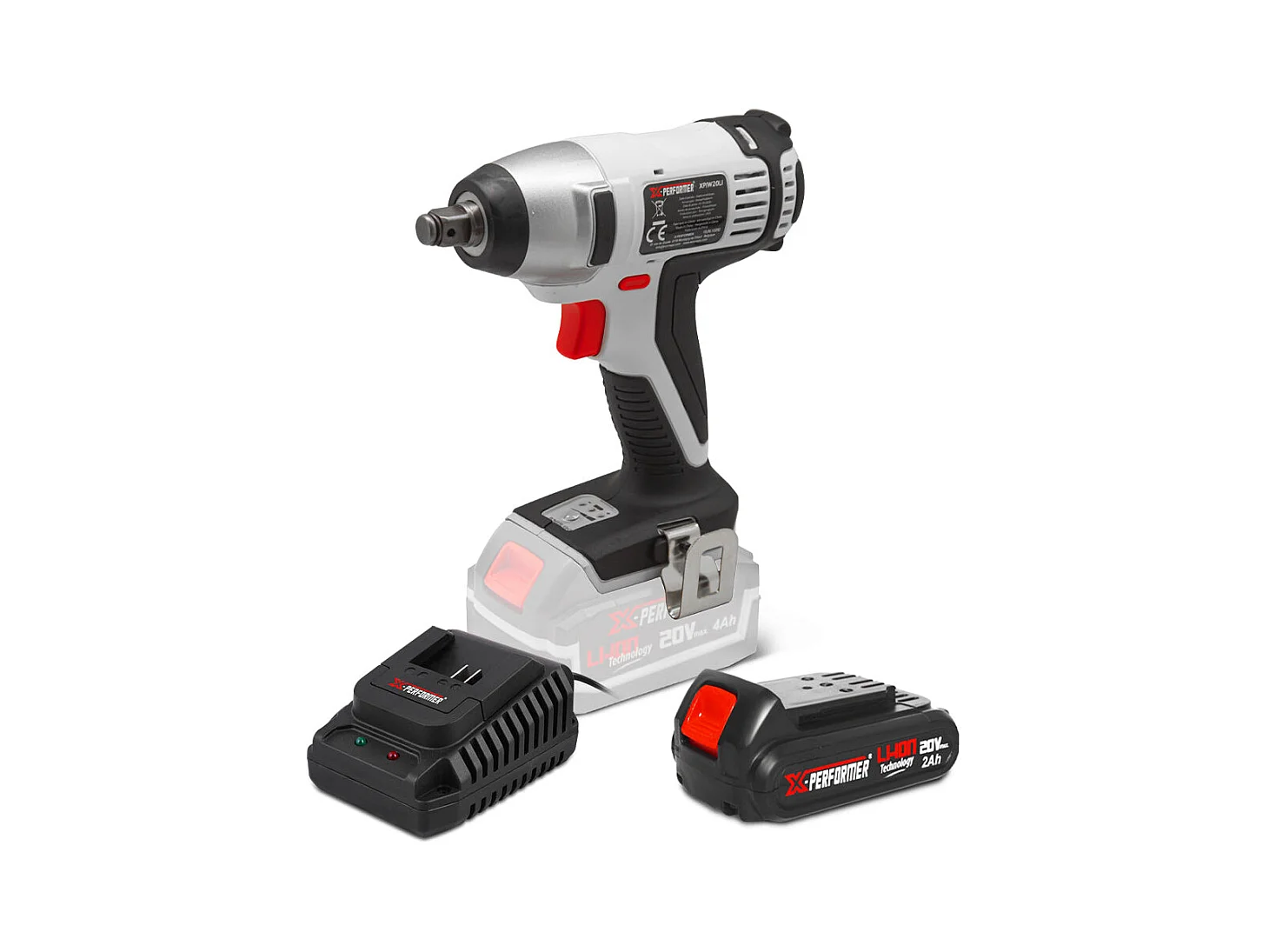 Draadloze slagschroevendraaier 20V X-Performer - 180 Nm - met 2Ah batterij en 1H snellader