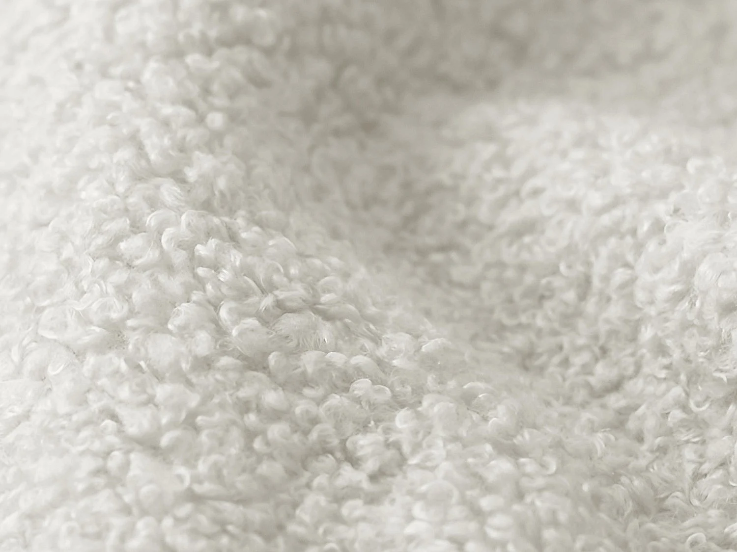 Canapé 3 places convertible en tissu bouclette - blanc - FERRETTI
