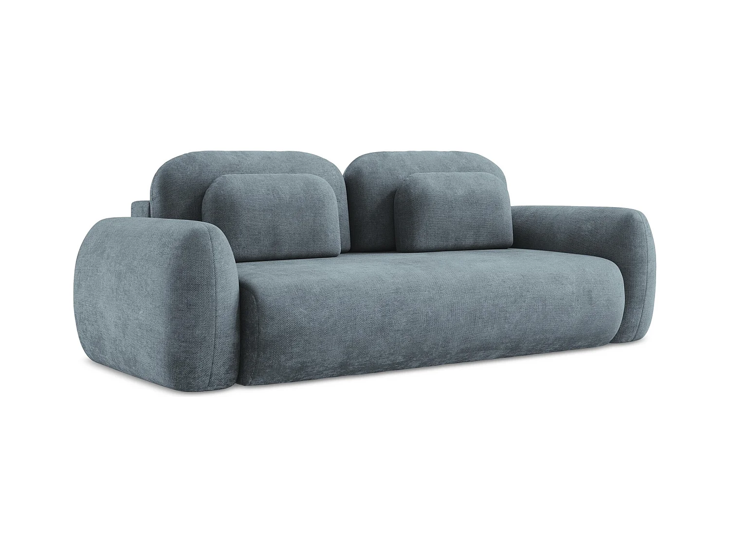3-Sitzer Sofa mit Schlaffunktion - Chenille - Jeans - LOHI