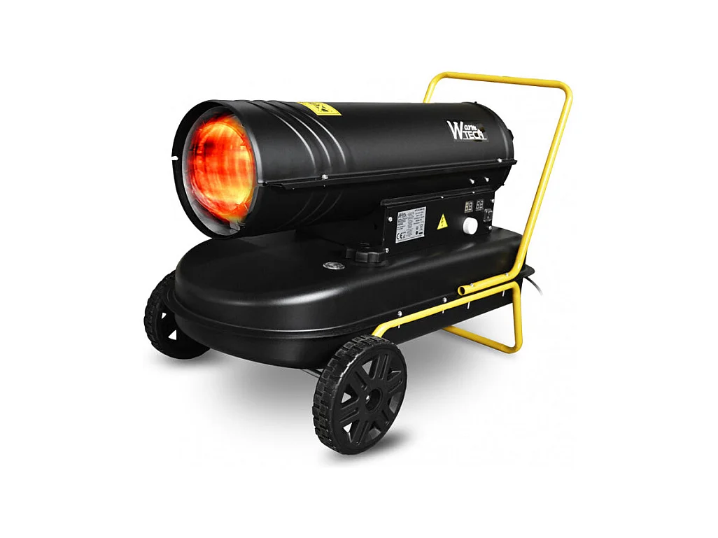 Canon à chaleur diesel 30 KW avec thermostat et roues - WARMTECH