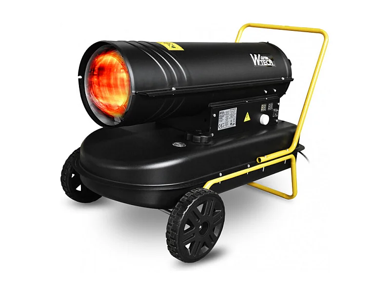 Canon à chaleur diesel 30 KW avec thermostat et roues - WARMTECH