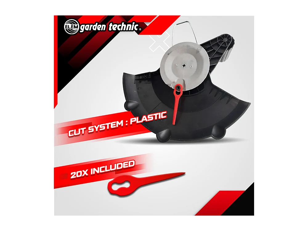 ELEM GARDEN Coupe bordures sans fil 25cm - 20 V - 1500 mAh