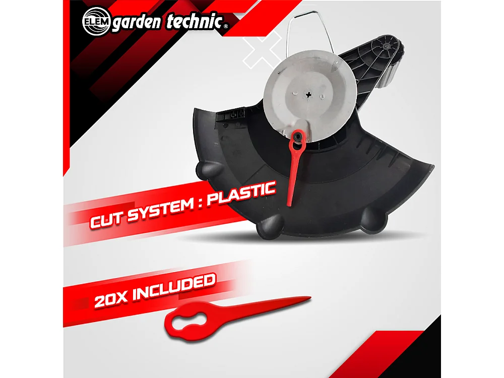 ELEM GARDEN Coupe bordures sans fil 25cm - 20 V - 1500 mAh