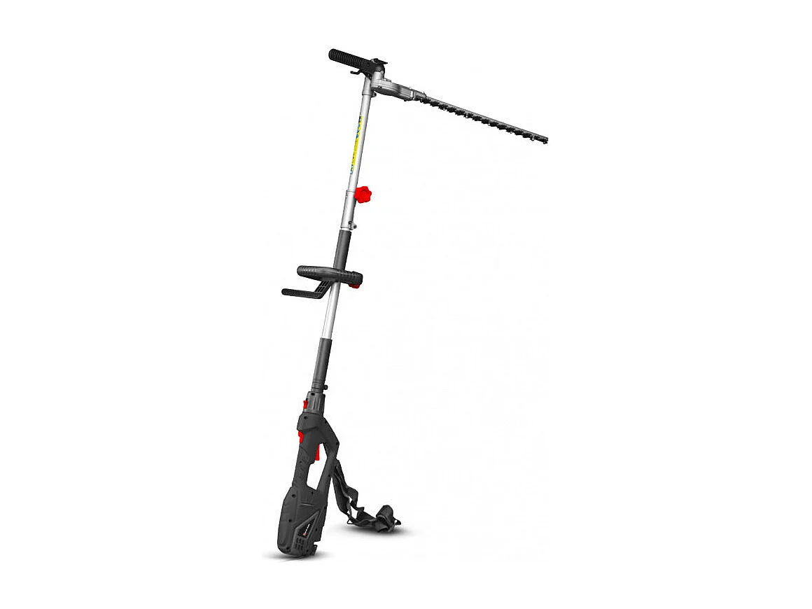 Taille-haies électrique sur perche 900 W avec tête orientable Elem Garden Technic - Longueur max 199 cm, lame 506 mm