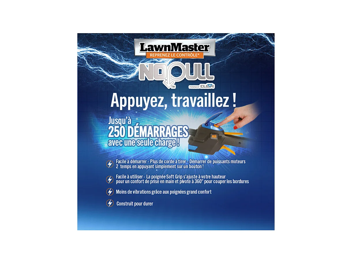 Coupe-bordure Thermique 26 cm³ Démarrage Électrique - Lawn Master