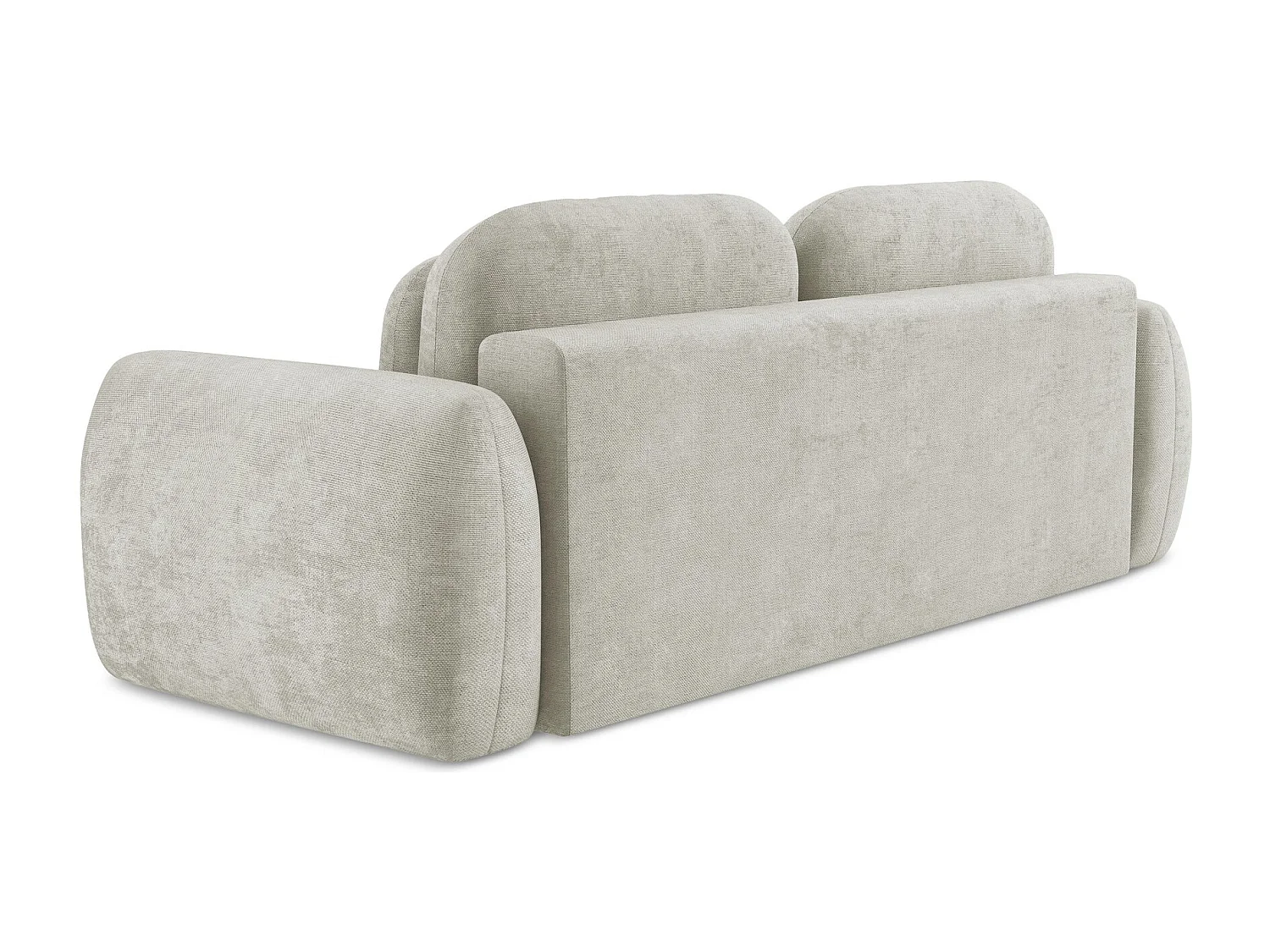 3-Sitzer Sofa mit Schlaffunktion - Chenille - Perle - PELE