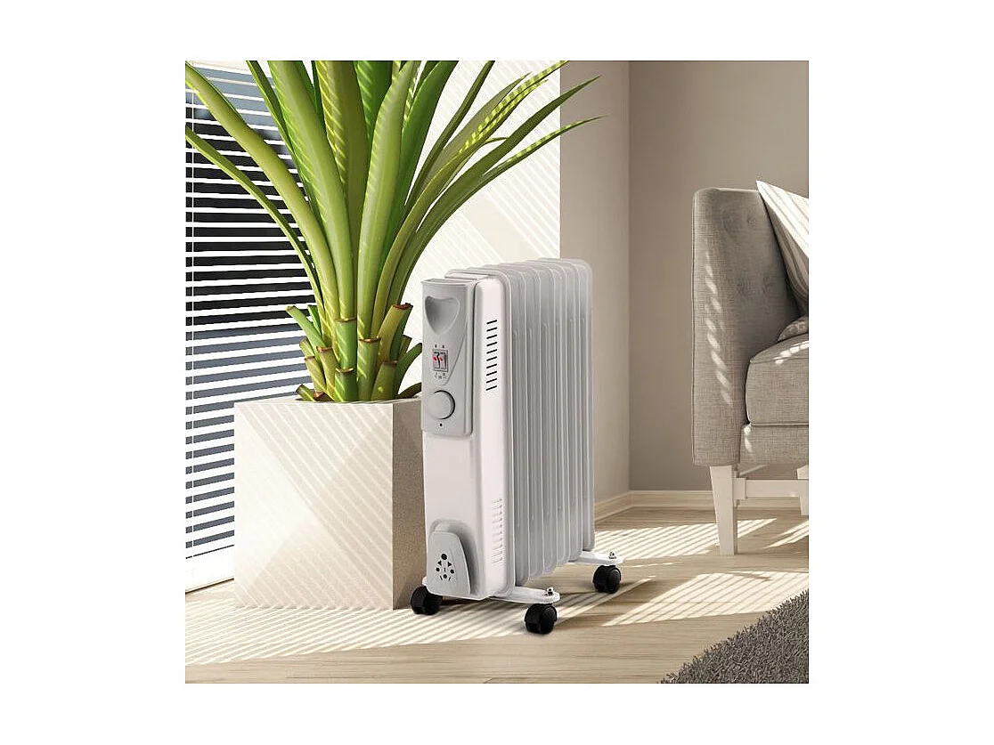 Radiateur à bain d'huile Warm Tech 1500 W, 7 éléments