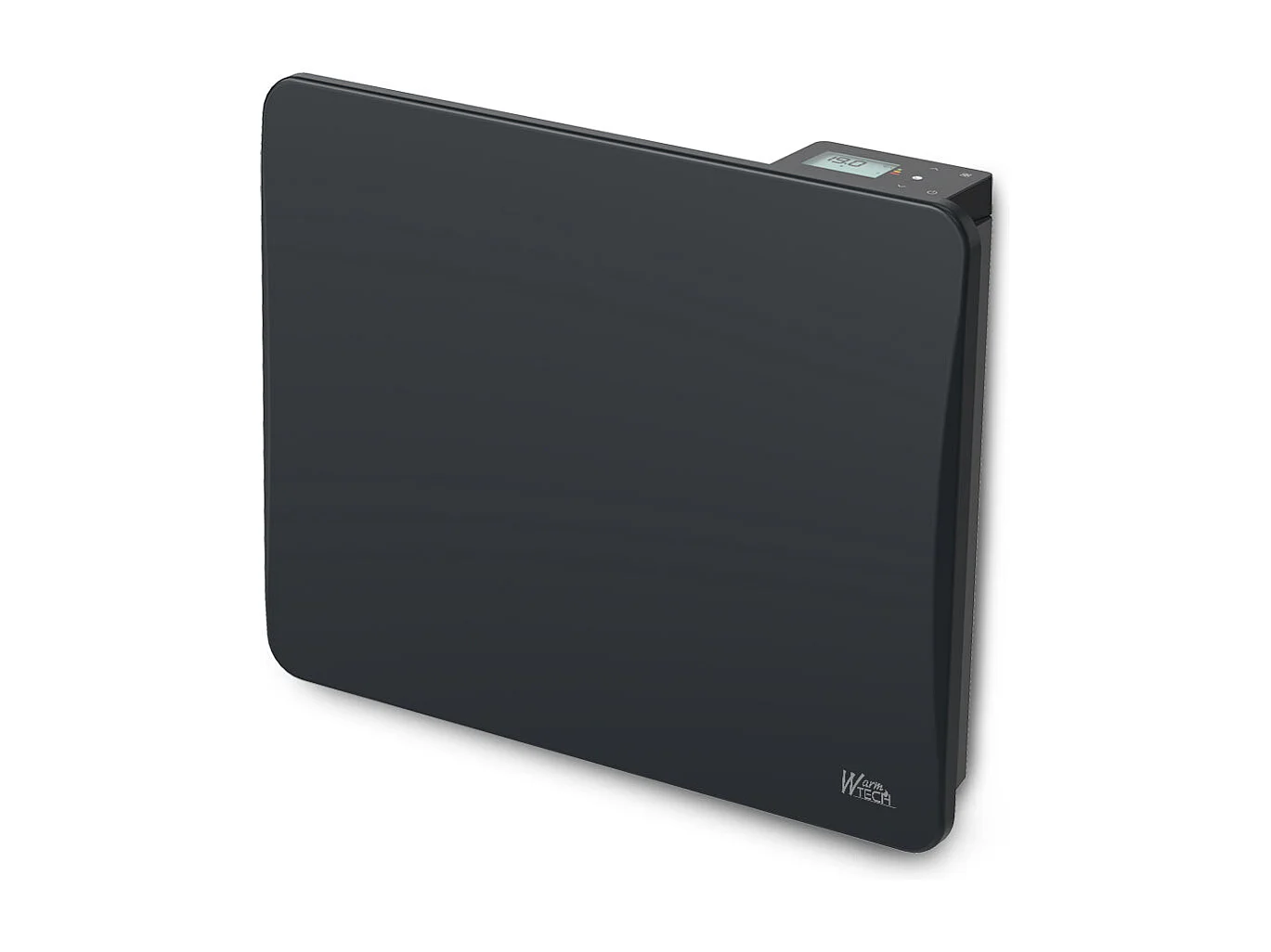 Radiateur à inertie céramique 1000 W mural Noir - Thermostat LCD