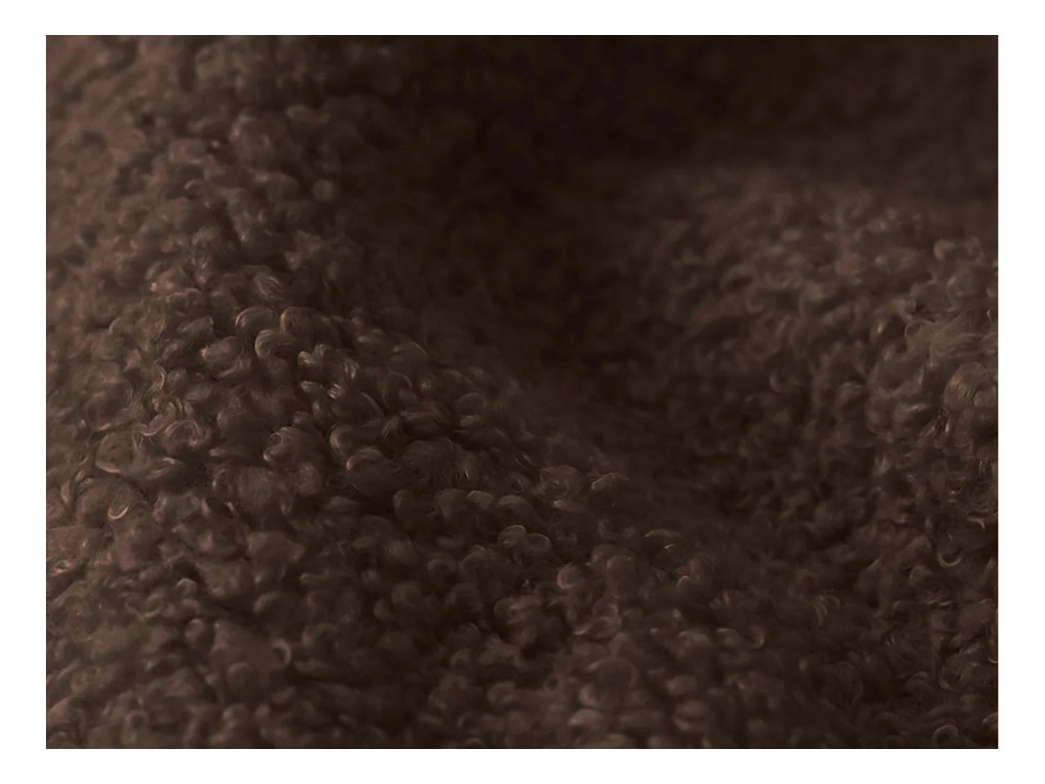 Canapé 3 places convertible en tissu bouclette - taupe - LOHI