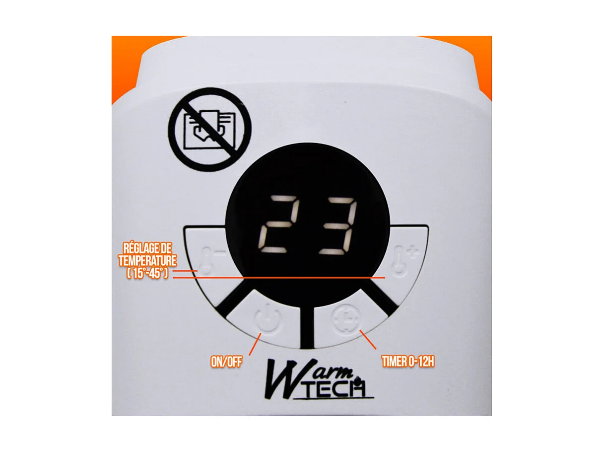 Chauffage céramique Plug In 400W - Warmtech