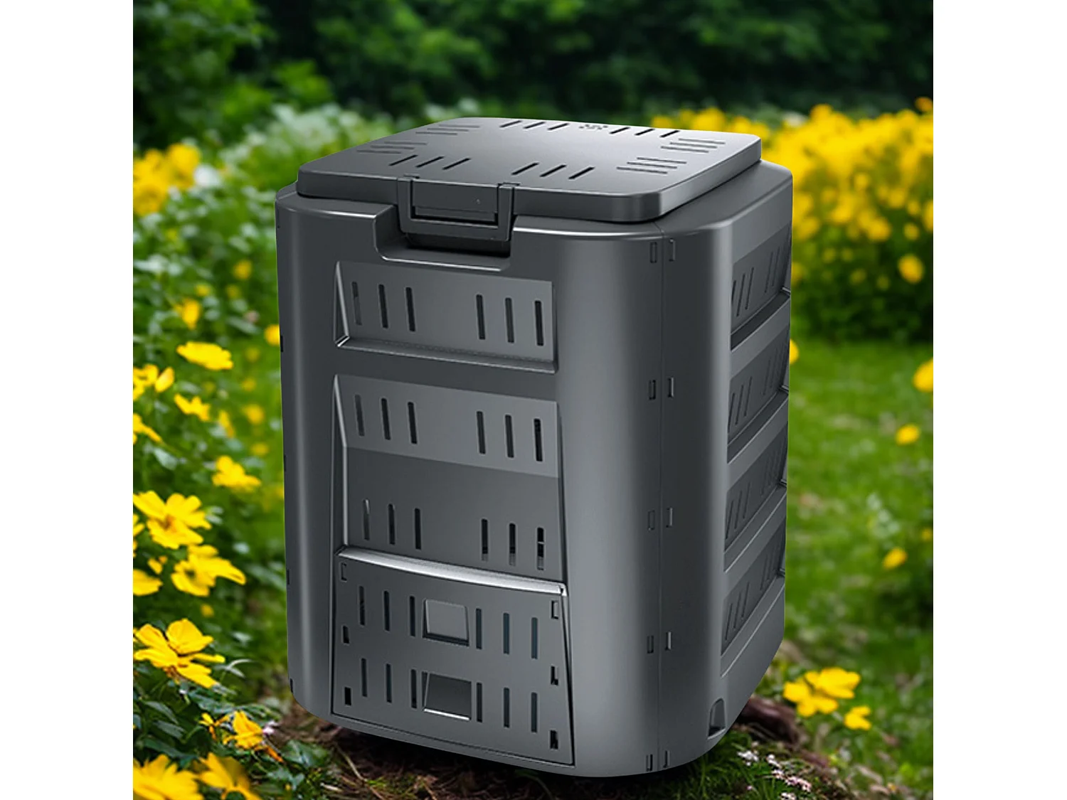 Composteur domestique 320L – Grand couvercle