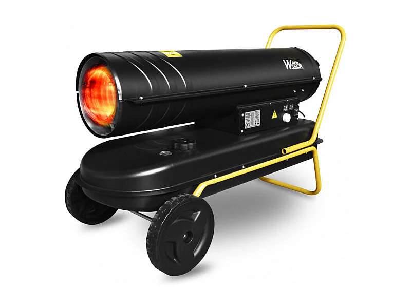 Diesel-warmtekanon 50 kW met thermostaat en wielen - WARMTECH