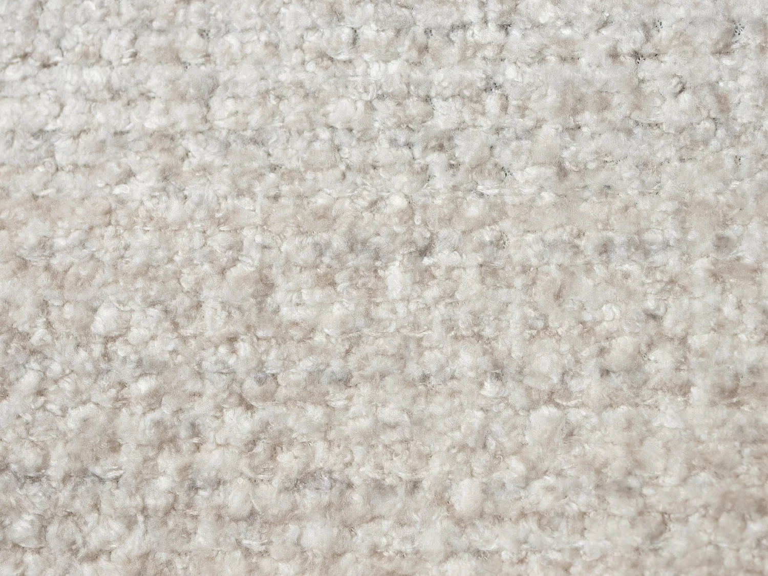 Lit rembourré avec rangement 208 x 224 - en Chenille - beige - MAKANA
