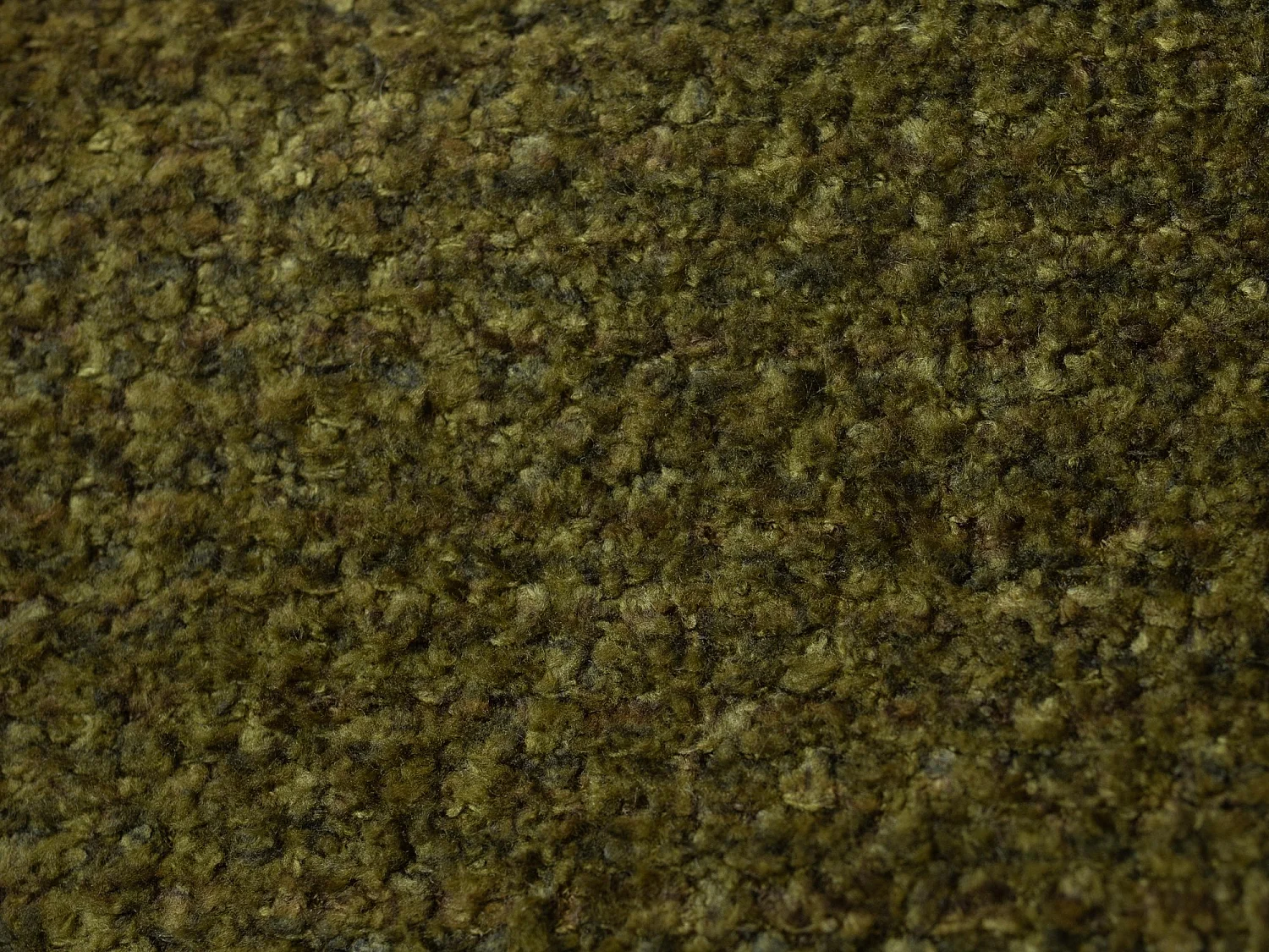 Lit rembourré avec rangement 208 x 224 - en Chenille - vert - MAKANA