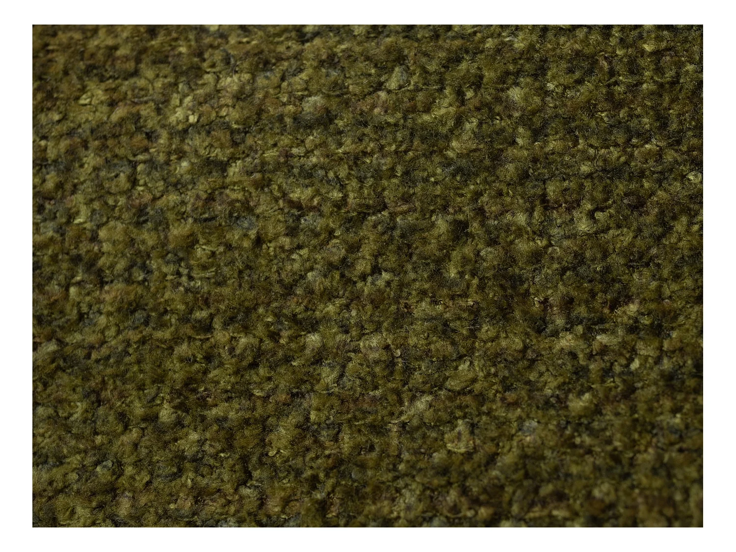 Lit rembourré avec rangement 248 x 224 - en Chenille - vert - MAKANA