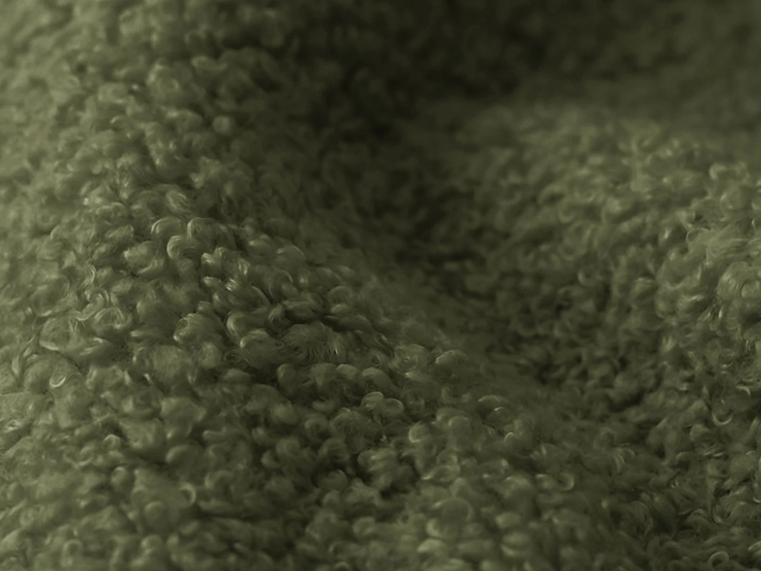 Lit rembourré avec rangement 197 x 223 - en Bouclé - vert - MAKAPU