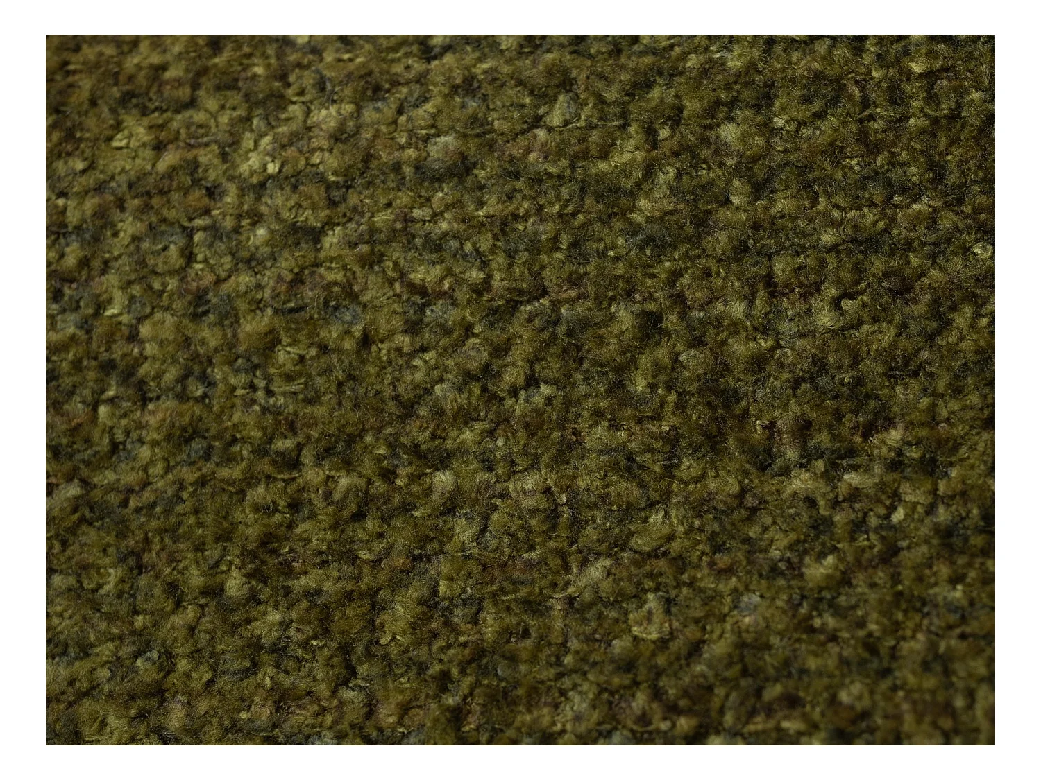 Lit rembourré avec rangement 228 x 224 - en Chenille - vert - MAKANA