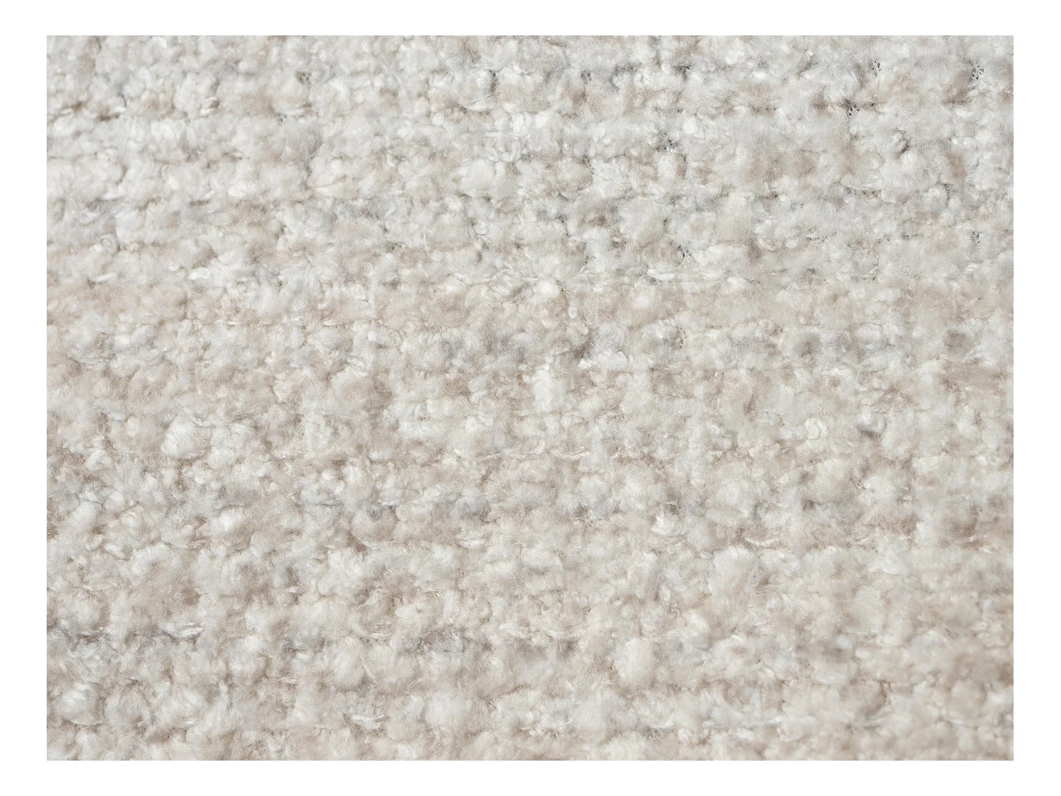 Lit rembourré avec rangement 228 x 224 - en Chenille - beige - MAKANA