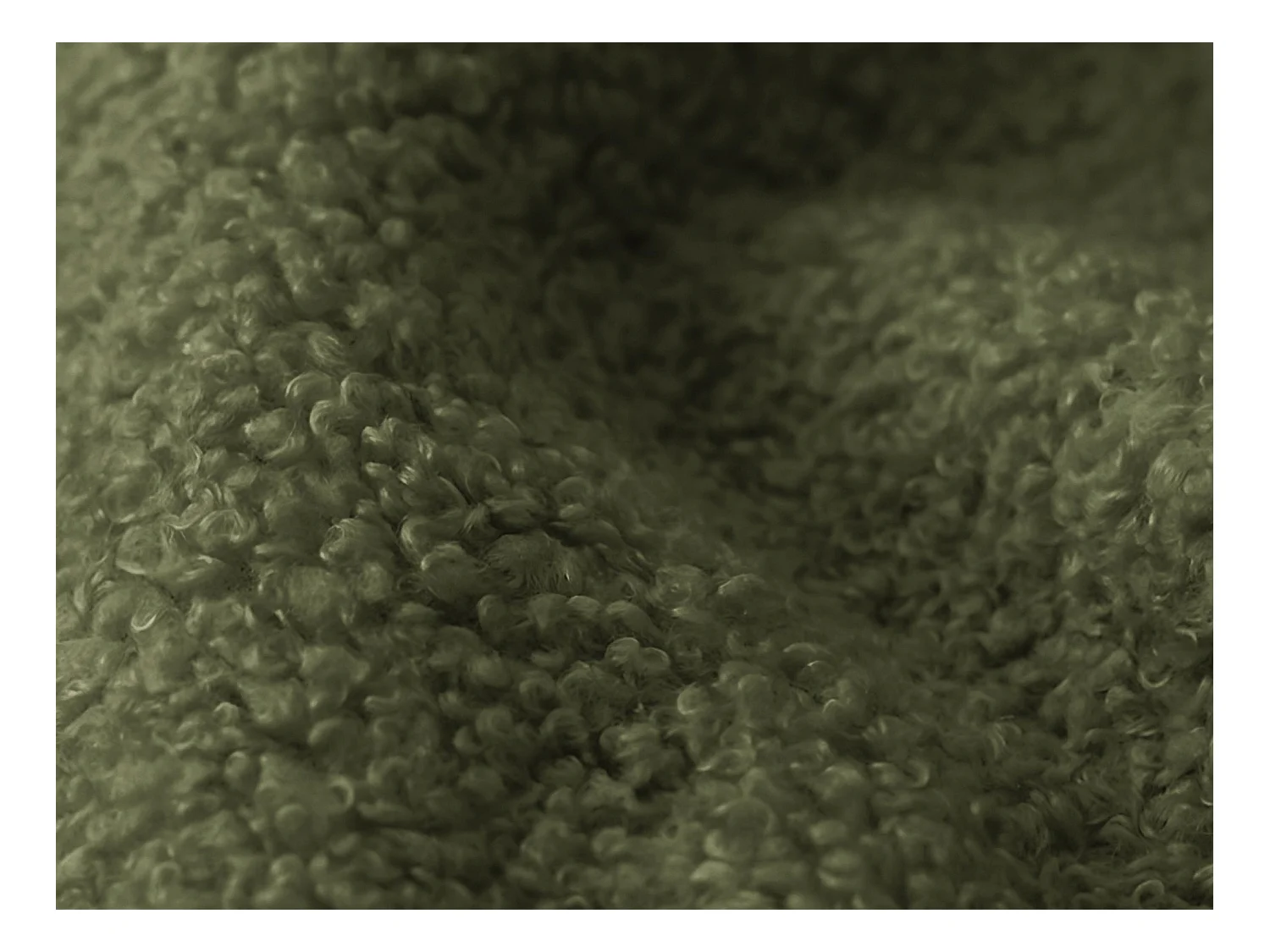 Lit rembourré avec rangement 157 x 223 - en Bouclé - vert - MAKAPU