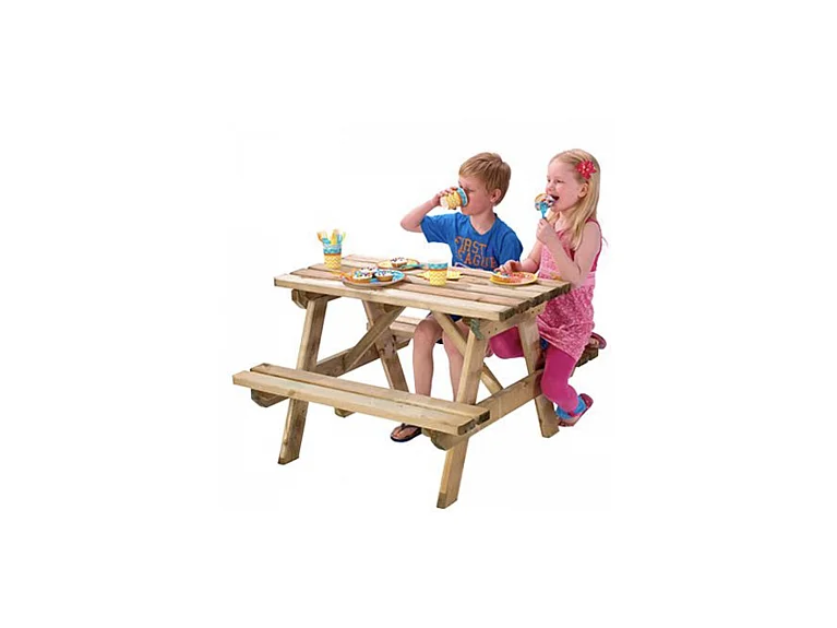 Table de pique-nique enfant en pin sylvestre - 91 x 89 x 57 cm