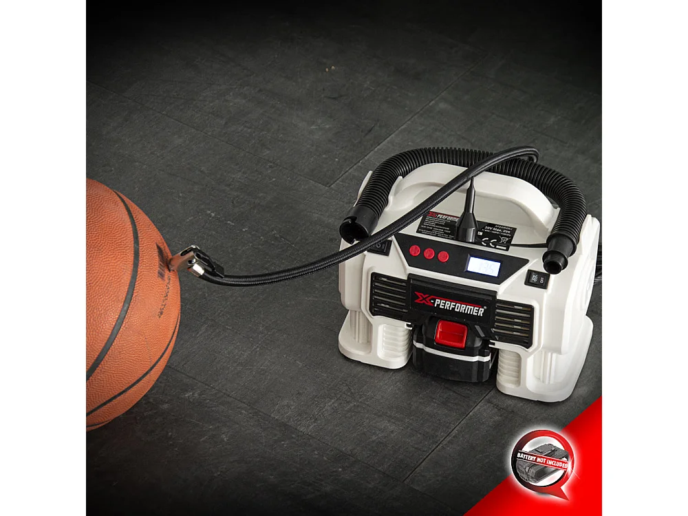 Compresseur rechargeable 20V – 11 bars – écran digital – LED – sans batterie – X-Performer