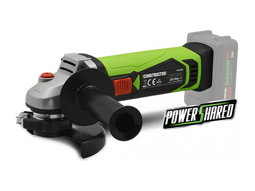 Draadloze haakse slijper 20V - Constructor