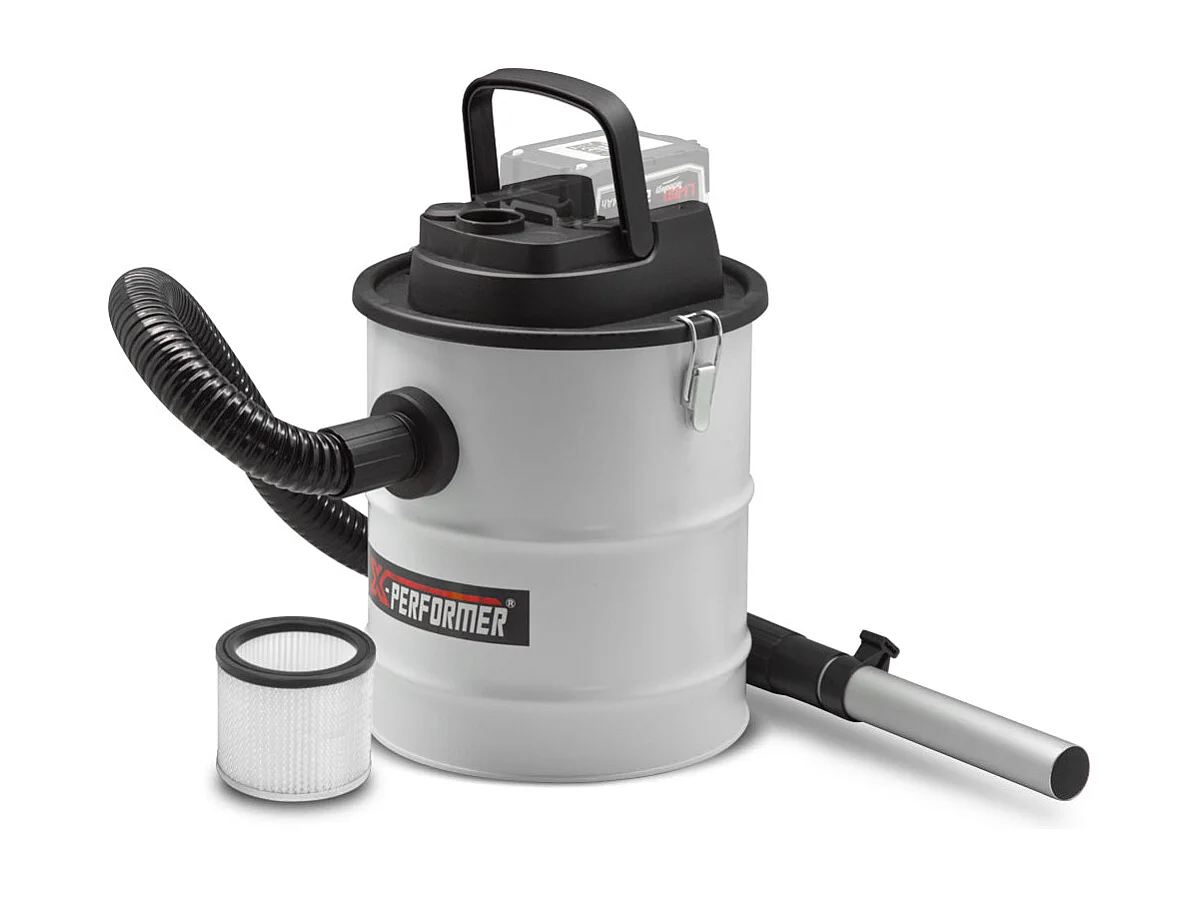 Vide-cendres rechargeable X-Performer 12 L avec filtre HEPA et fonction soufflerie (sans batterie)