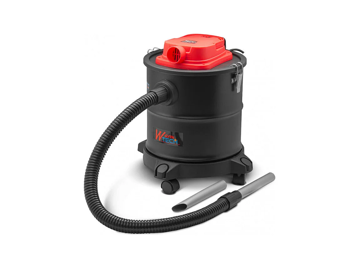 Vide-cendres Warm Tech 1200 W, 20 L, avec soufflerie et roues, filtre HEPA