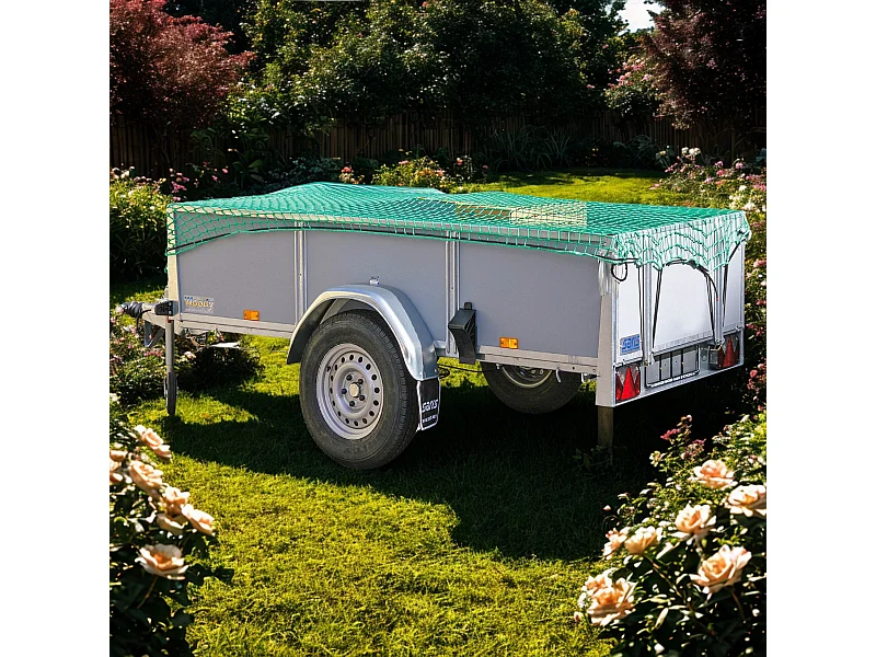 Veiligheidsnet voor aanhangwagen van polypropyleen – 160 cm x 250 cm, maaswijdte 50x50 mm