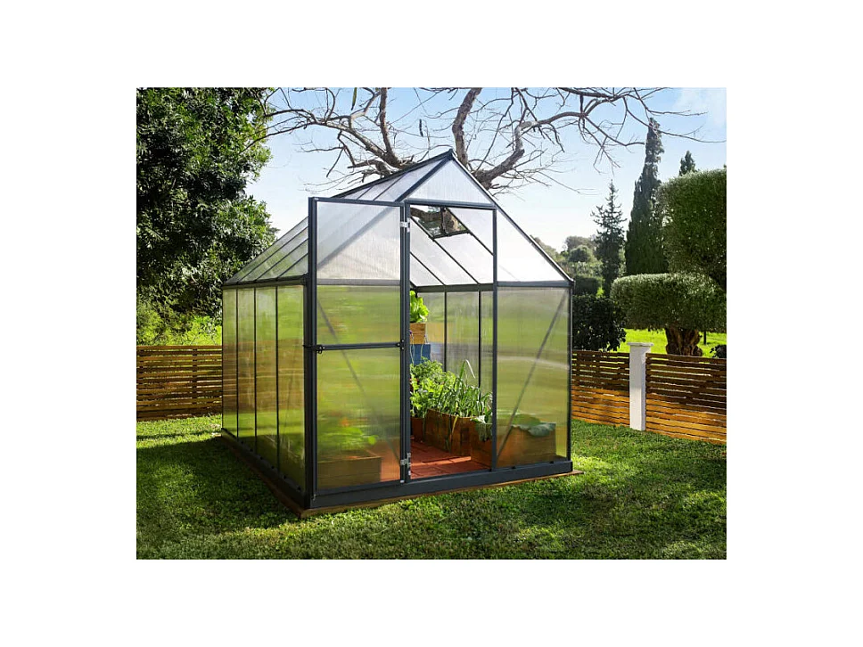 Serre de jardin Mythos 6x8 - Gris - Palram by Canopia