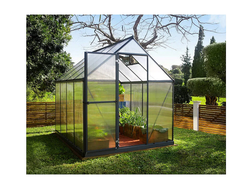 Serre de jardin Mythos 6x8 - Gris - Palram by Canopia