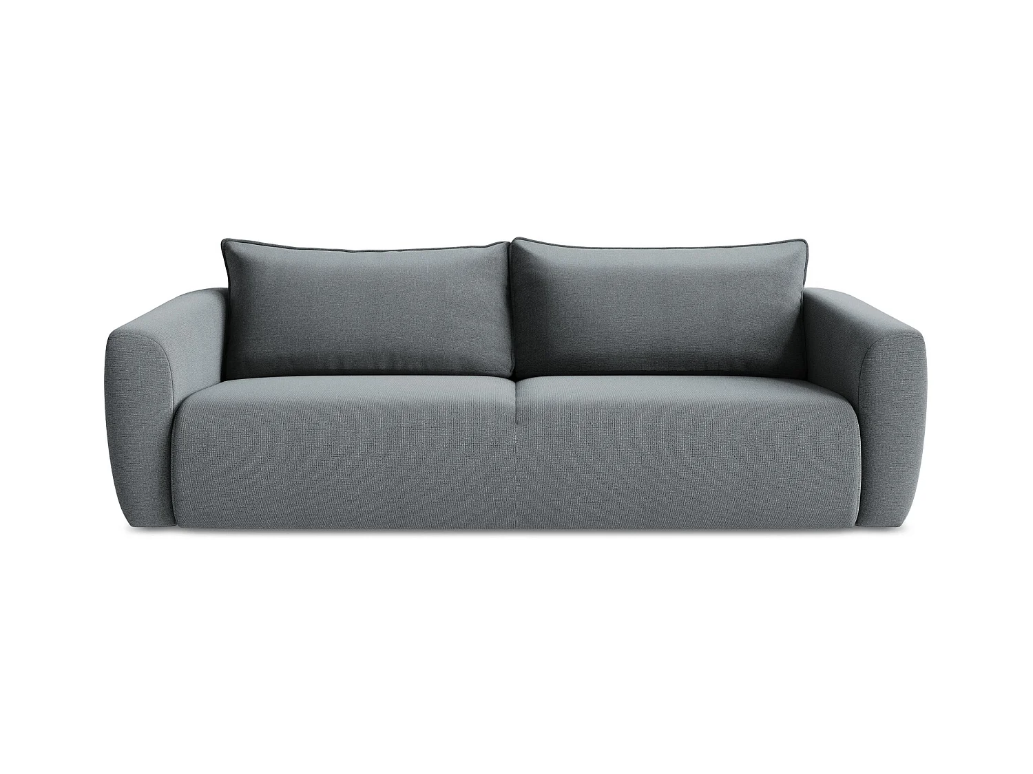 Canapé 3 places convertible en tissu texturé - jeans - GUAVA