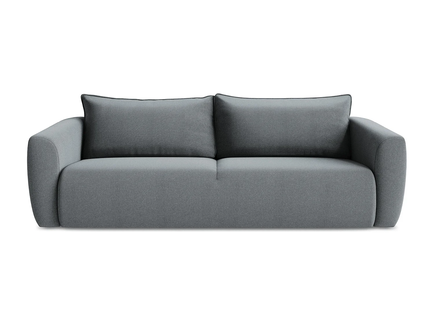 Canapé 3 places convertible en tissu texturé - jeans - GUAVA