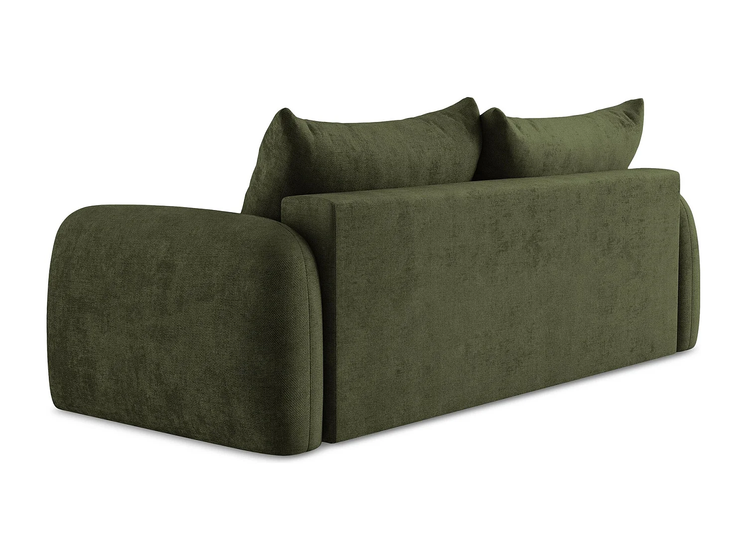3-Sitzer Sofa mit Schlaffunktion - Chenille - Olive - HALE