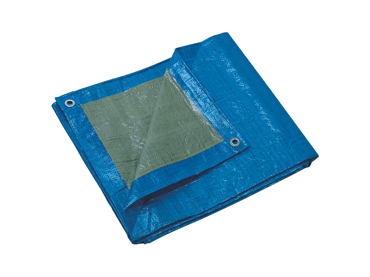 Bâche bleue ultra-résistante 6 x 4 m - œillets métalliques - coins renforcés - lavable - anti-moisissures