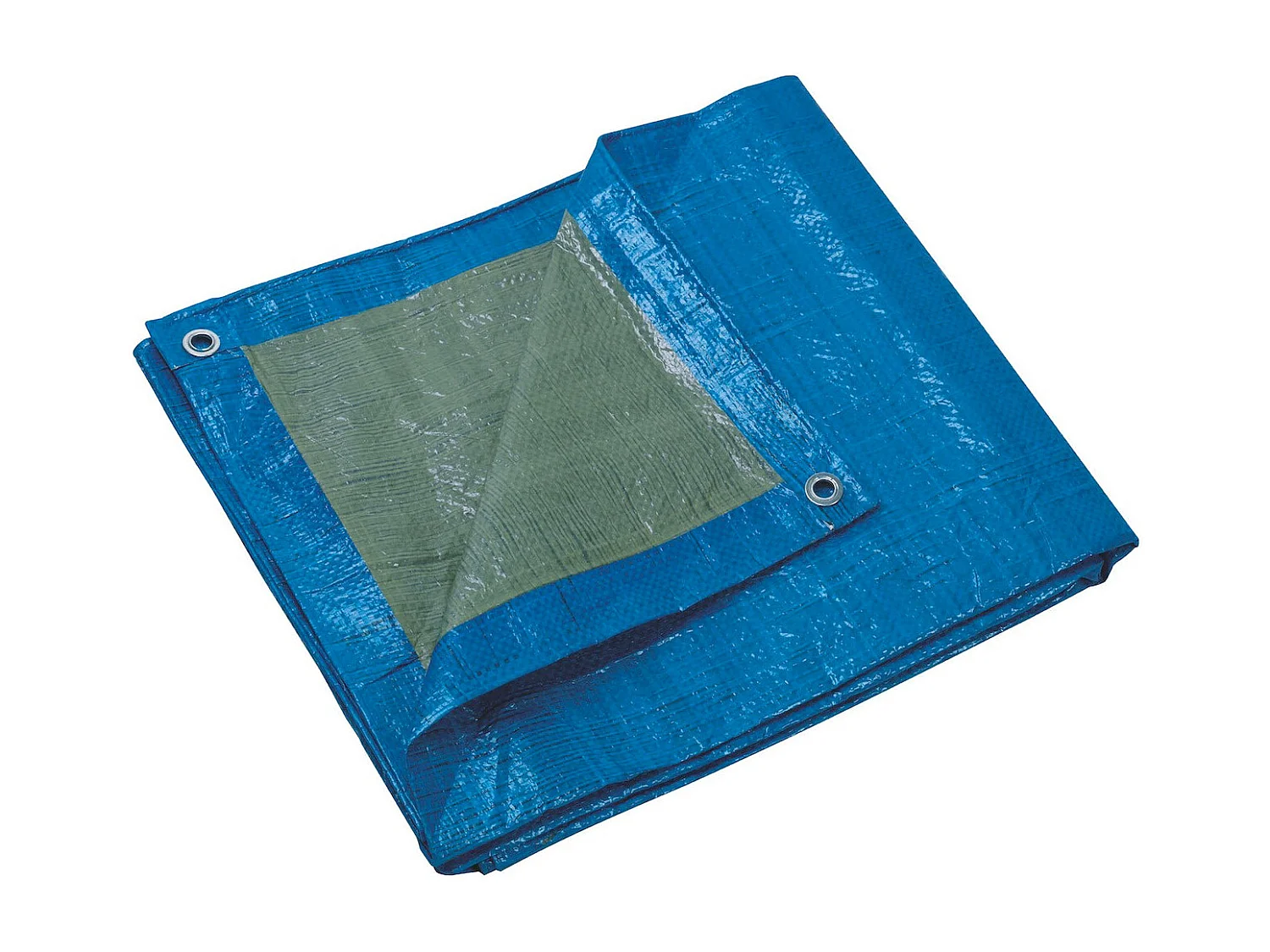 Bâche bleue ultra-résistante 6 x 10 m - œillets métalliques - coins renforcés - lavable - anti-moisissures