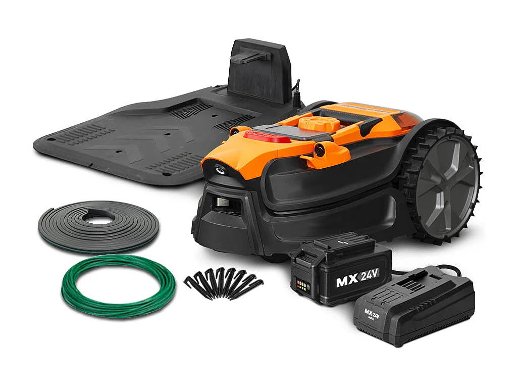 Robot tondeuse autonome Lawn Master VBRM20D - 24V - 800 m² - Sans fil périmétrique