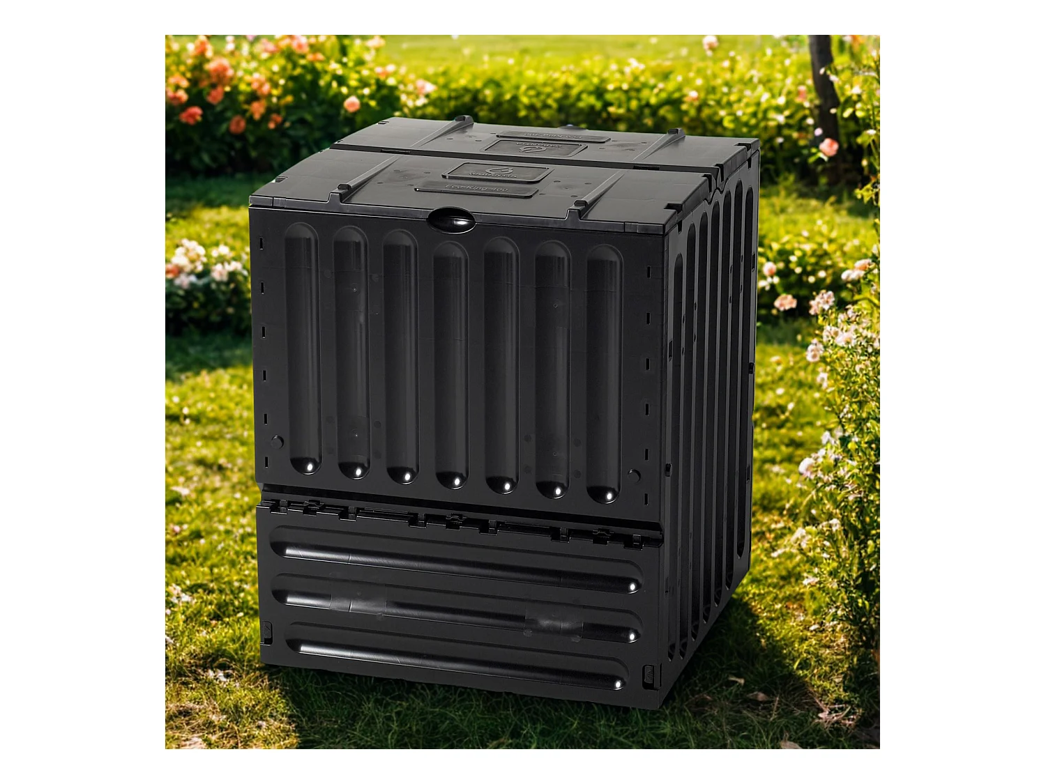 Composteur ECO-KING 400L Noir - Montage facile sans outils