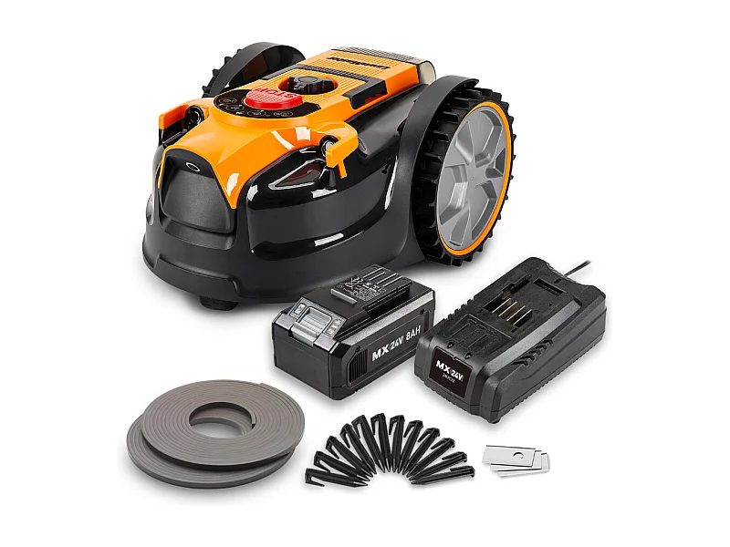 Robot tondeuse autonome 24V - 8Ah sans fil périmétrique - Le robot le plus simple du marché