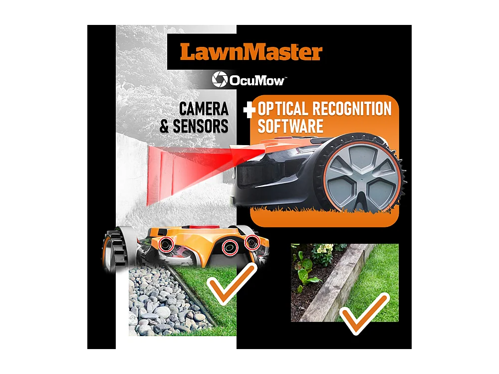 Robot tondeuse autonome 24V - 8Ah sans fil périmétrique - Le robot le plus simple du marché