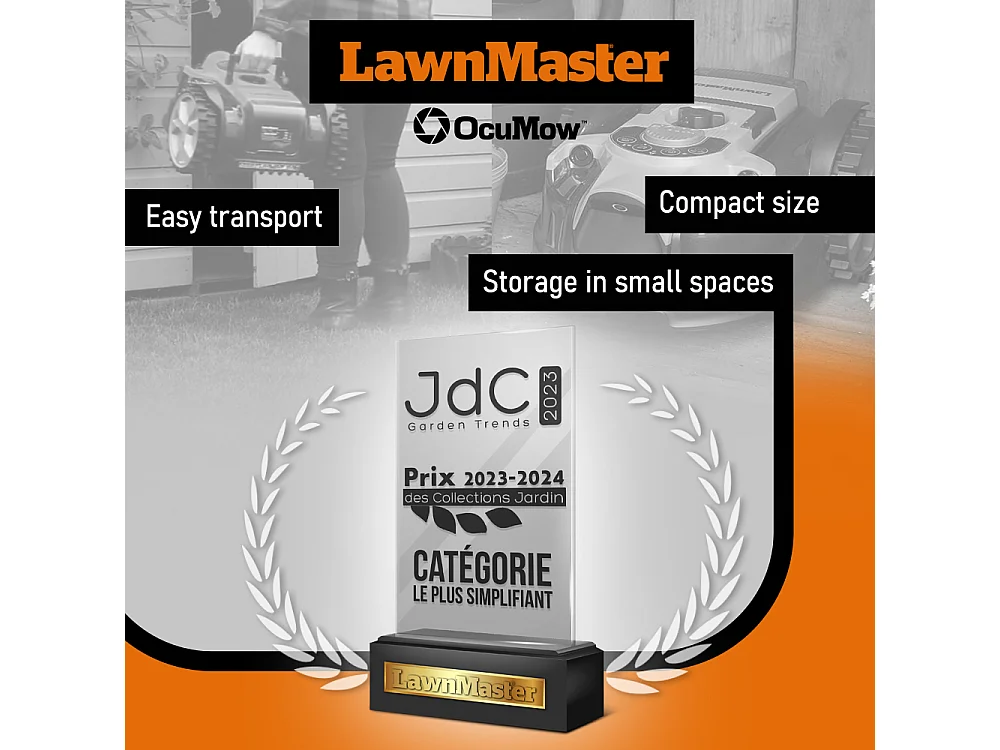 Robot tondeuse autonome 24V - 8Ah sans fil périmétrique - Le robot le plus simple du marché