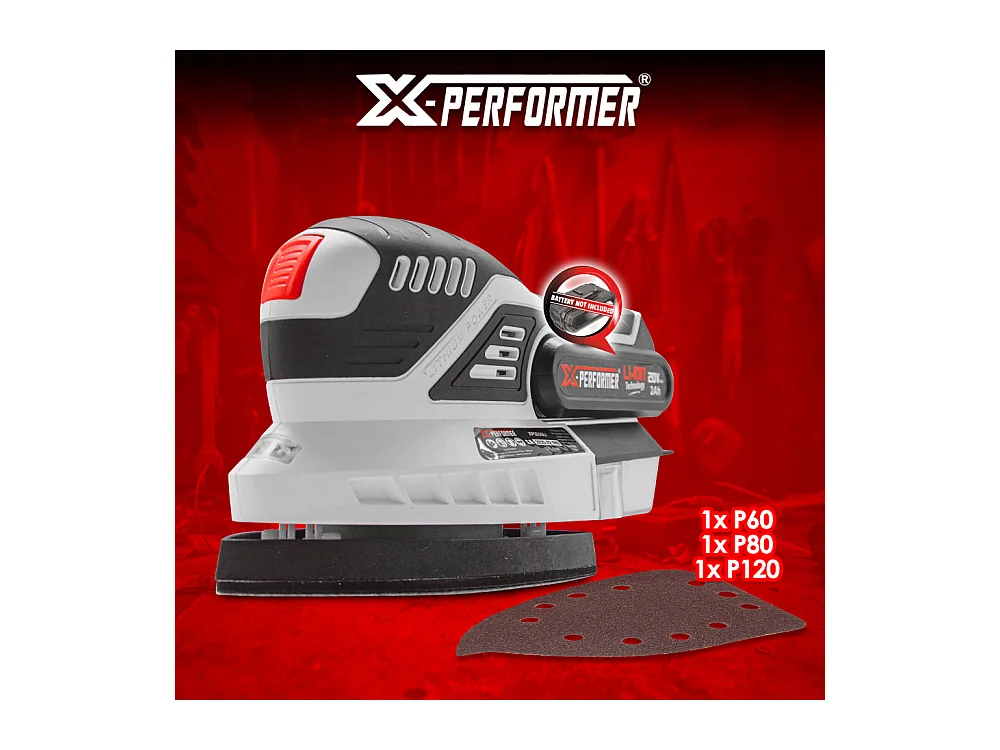 Ponceuse triangulaire sans fil 20V X-Performer (sans batterie)