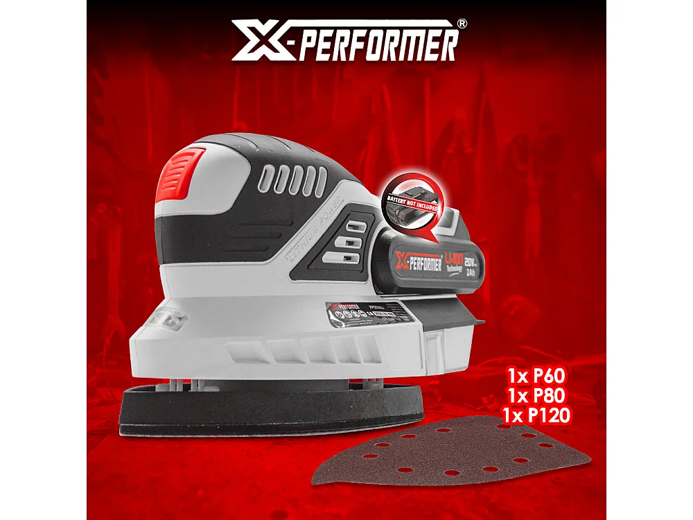 Ponceuse triangulaire sans fil 20V X-Performer (sans batterie)