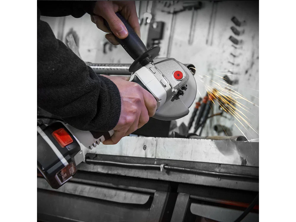 Draadloze haakse slijper 20V - 115 mm met 4Ah batterij en 2H snellader - X-Performer