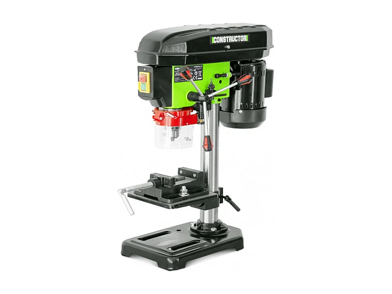 Perceuse à colonne Constructor 350 W avec étau et laser - 13 mm - 5 vitesses